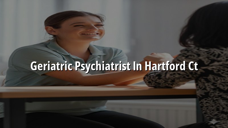 Older adult meeting with a psychiatric provider in Connecticut