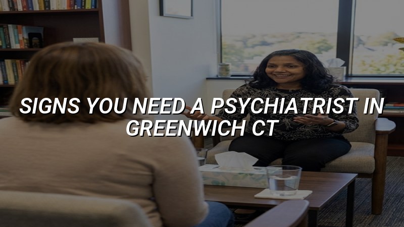Adults meeting with a psychiatrist for mental health care