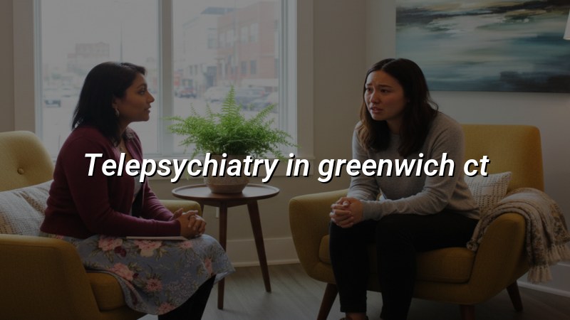 Telepsychiatry visit for an adult patient in Connecticut